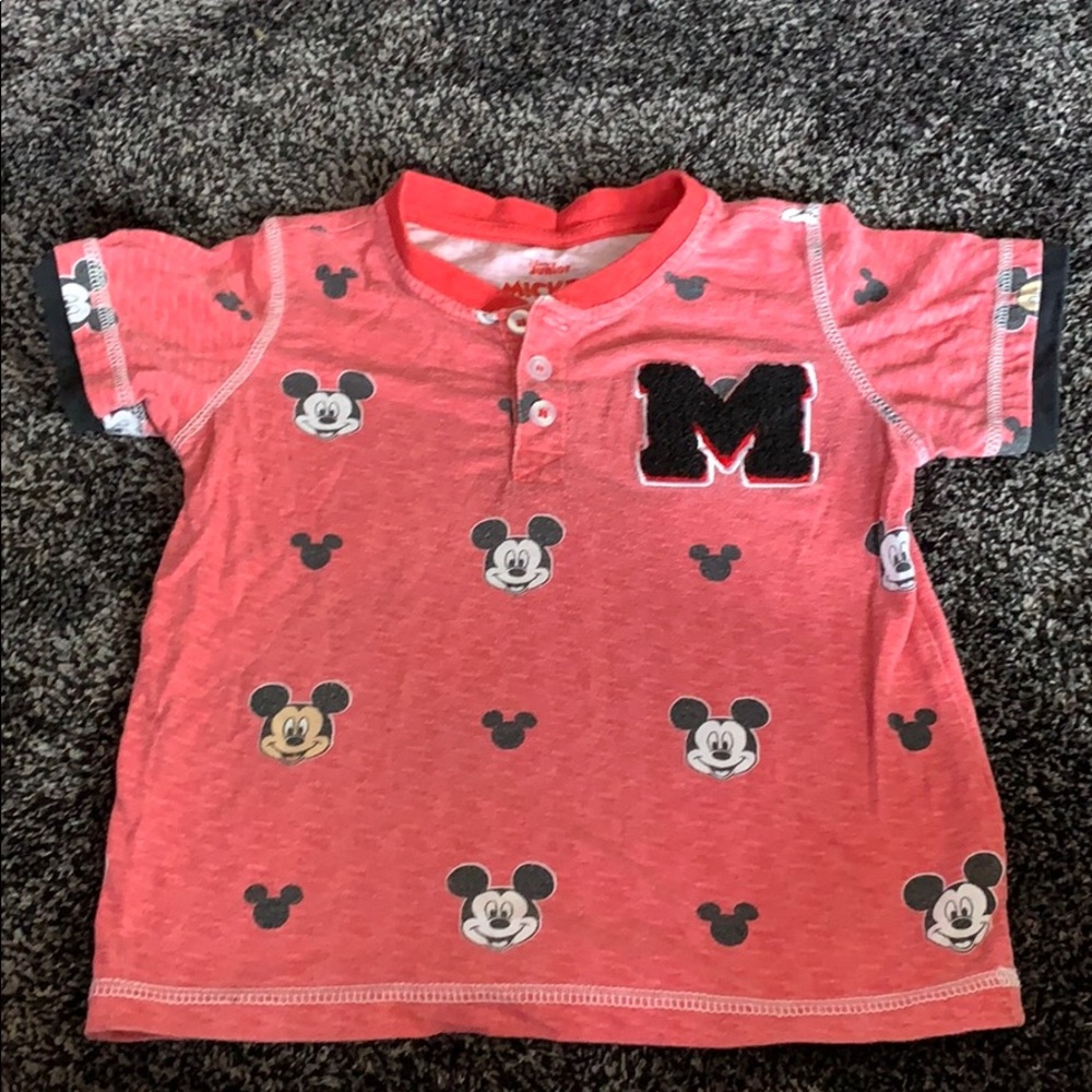 Toddler Red Mickey Shirt